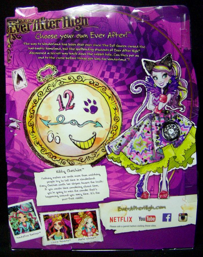 ever after high way too wonderland kitty cheshire doll