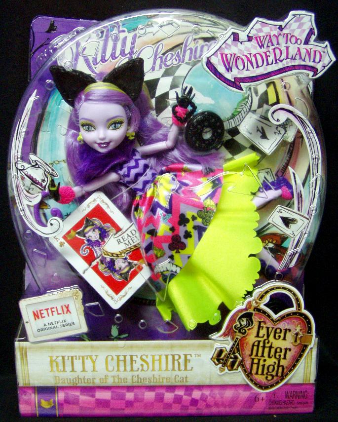 ever after high way too wonderland kitty cheshire doll